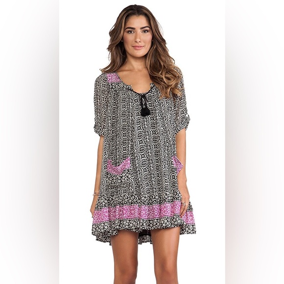 FREE PEOPLE PENNY LANE CHIFFON TUNIC DRESS - Picture 10 of 10